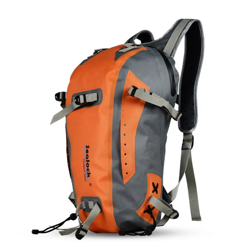 Sac à dos de cyclisme étanche en TPU 15L avec système de dos ventilé flottant