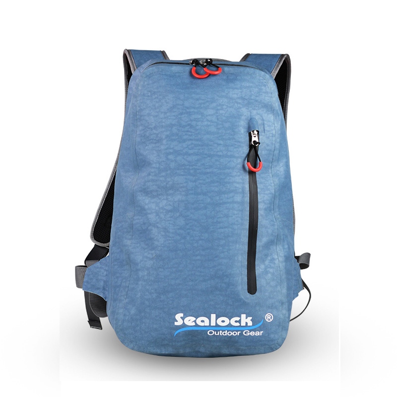 Sac à dos étanche 15 L avec fermeture éclair étanche pour la randonnée et le cyclisme