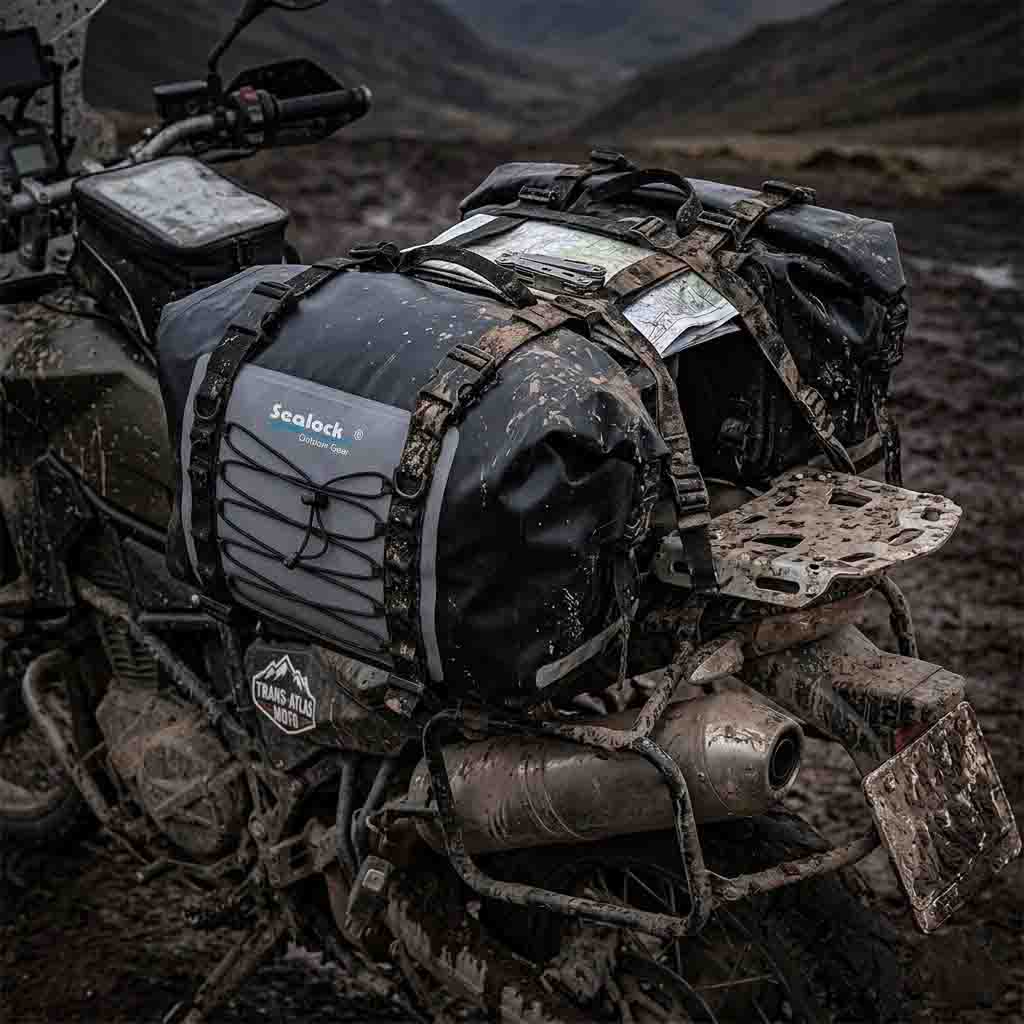 Meilleur sac de moto étanche : emballage ADV et physique de sangle