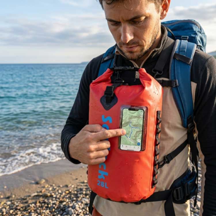 Sac à dos étanche avec fenêtre pour téléphone : avantages pour la navigation et l'utilisation en extérieur