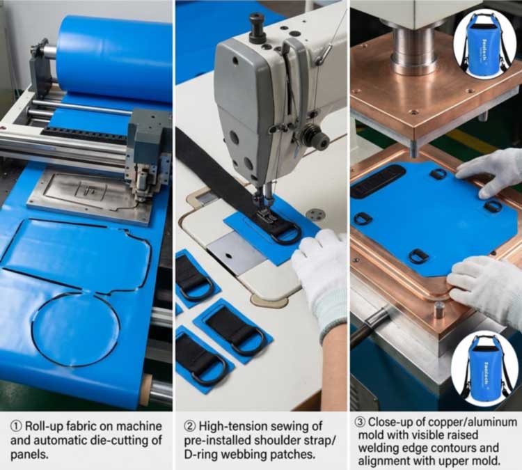 Processus de fabrication de sacs secs : de la découpe des matériaux au soudage RF
