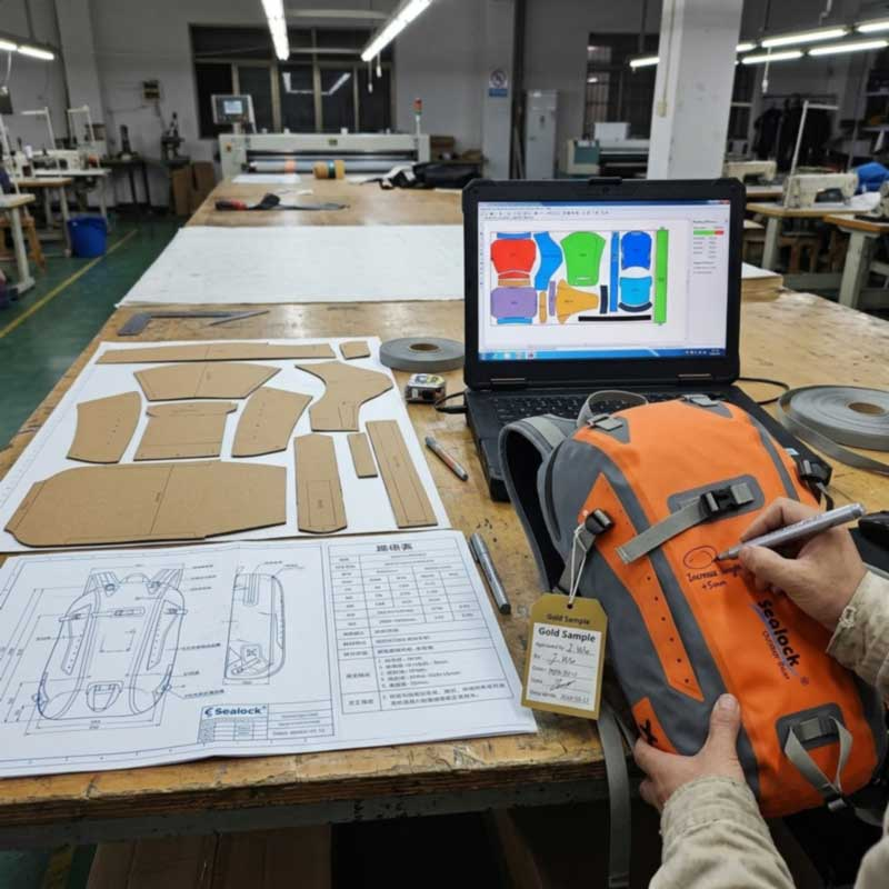 Processus de production de sacs à dos étanches expliqué
