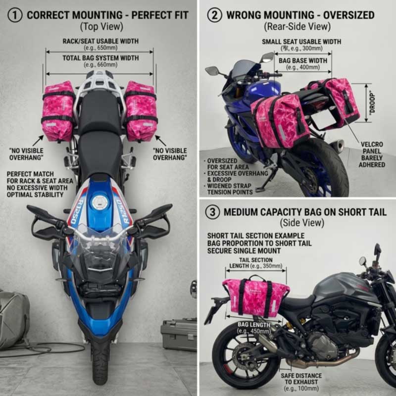 Fabricant de sacs de queue de moto pour les projets OEM
