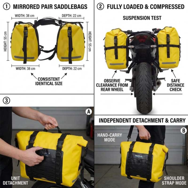 Fabricant de sacoches de moto pour les marques de motos d'aventure