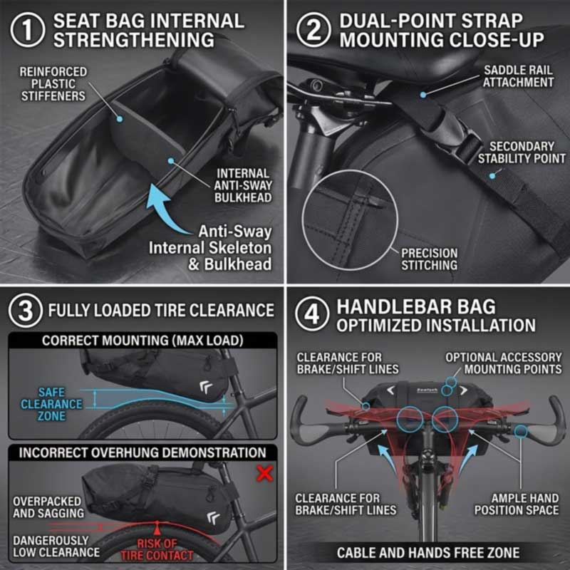 Fabricant de sacs de vélo étanches pour les marques de cyclisme