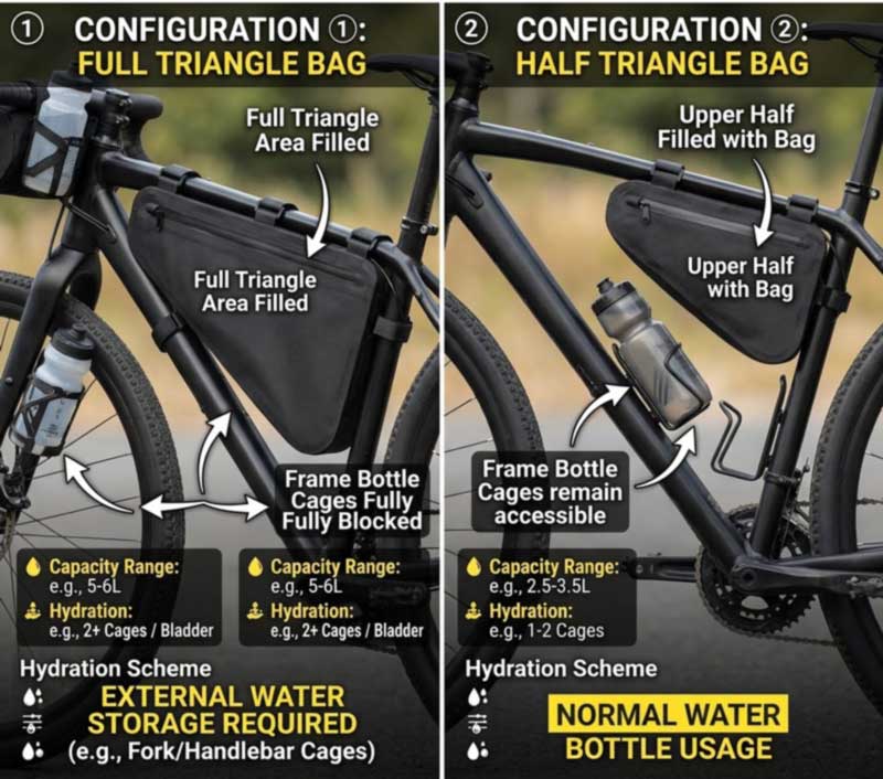 Fabricant de sacs de cadre de vélo pour les marques de Bikepacking