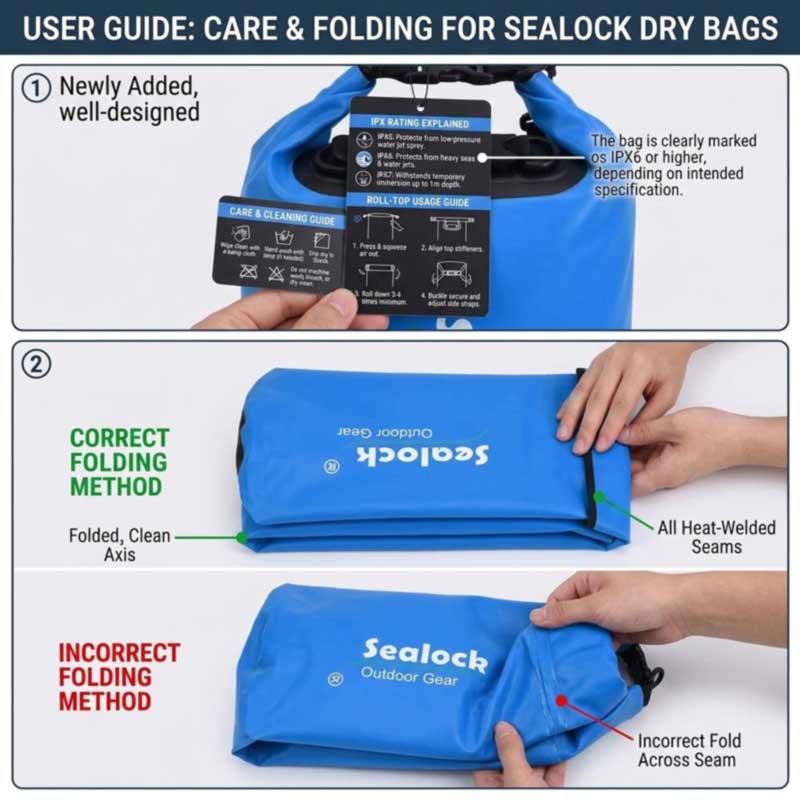 Emballage de sacs étanches et présentation au détail pour les acheteurs OEM
