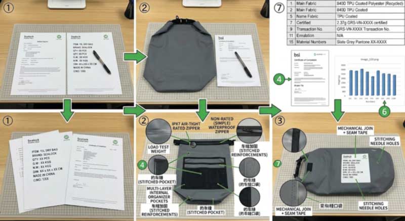 Protéger votre conception lors de la fabrication de sacs étanches en Chine