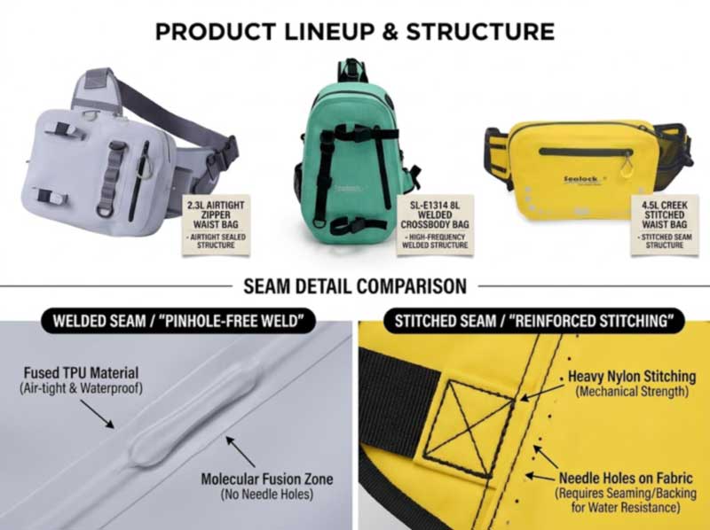 Fabricant de sacs banane imperméables : sacs de taille OEM pour les marques de natation et de plein air