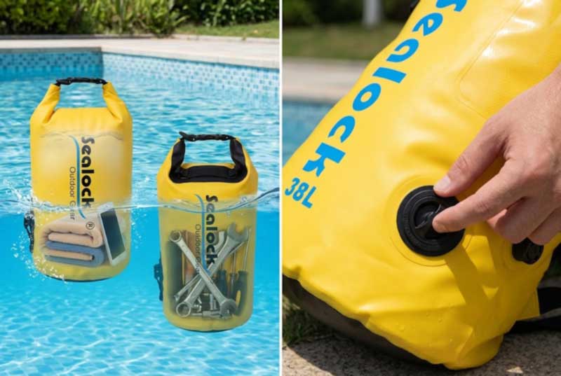 Vente en gros de sacs secs flottants : conception de flottabilité et commandes personnalisées de l'usine