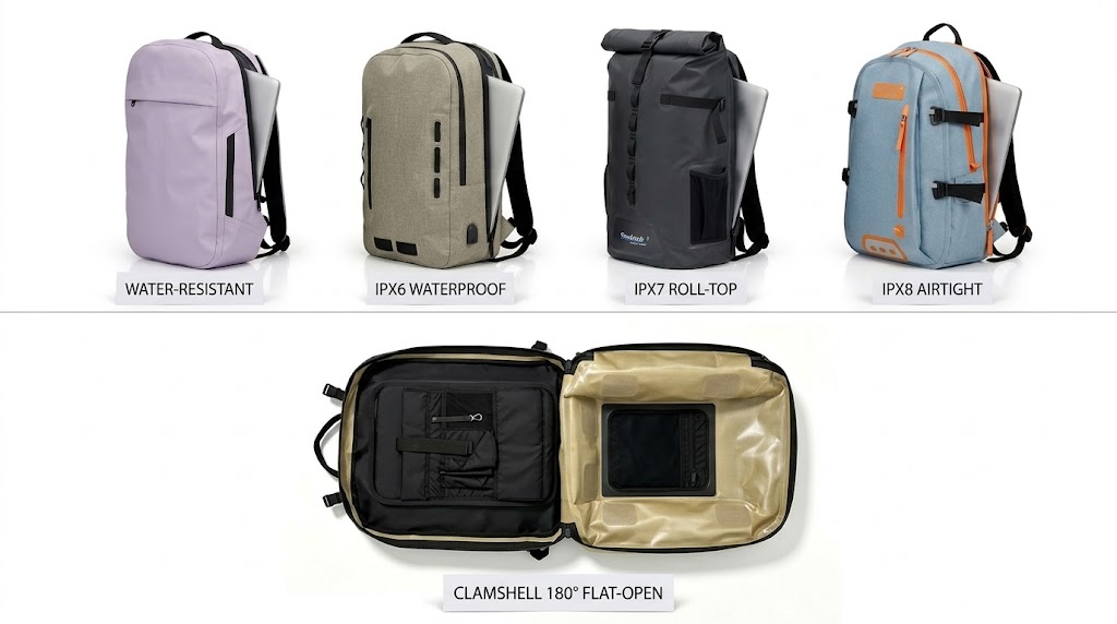 Fabricant de sacs à dos étanches pour ordinateur portable : packs navetteurs et professionnels pour les marques