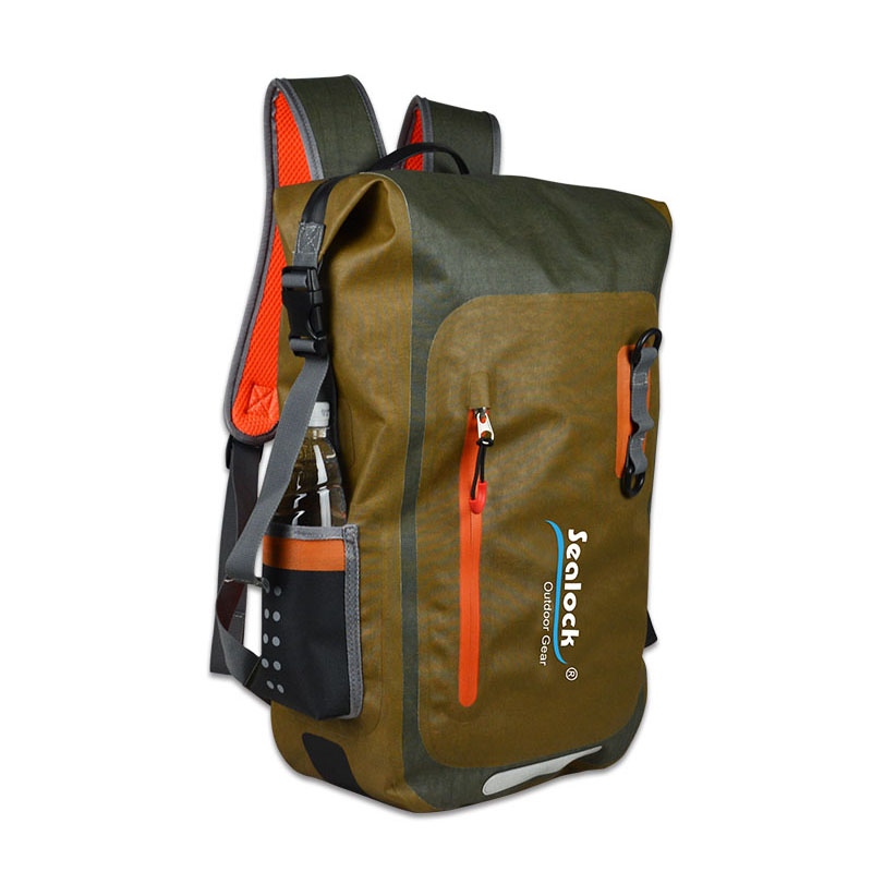 Sac à dos étanche à roulettes de 20 L avec pochette pour ordinateur portable pour les déplacements et les voyages