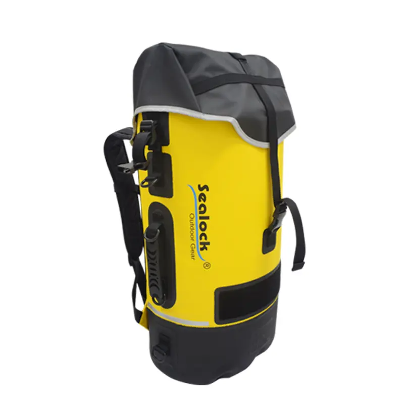 Sac à dos de spéléologie étanche IPX8 45L/55L/65L avec joint en caoutchouc naturel
