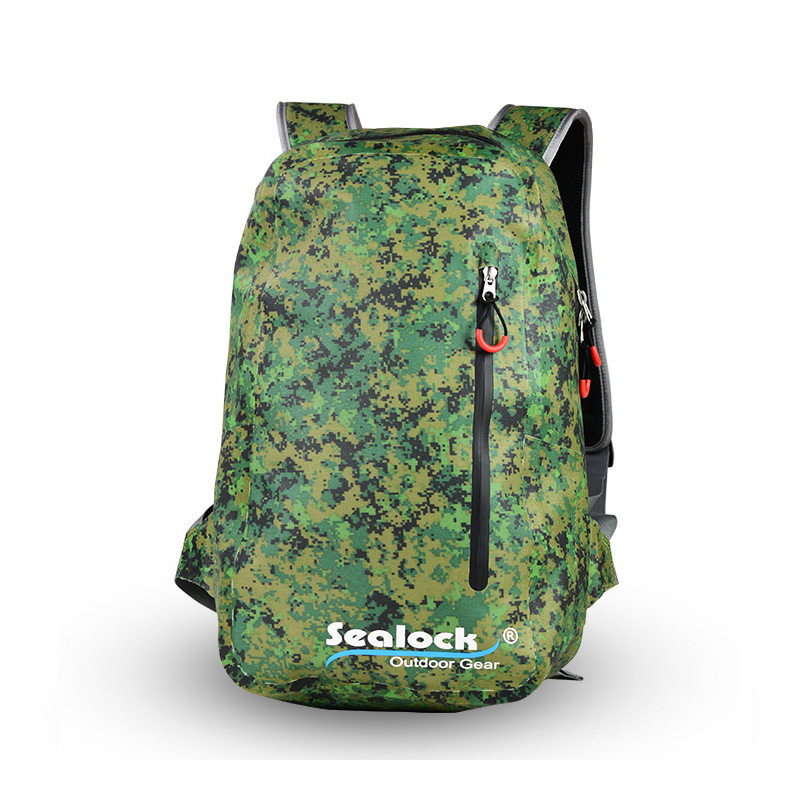 Waterproof backpack camouflage layout variant panel