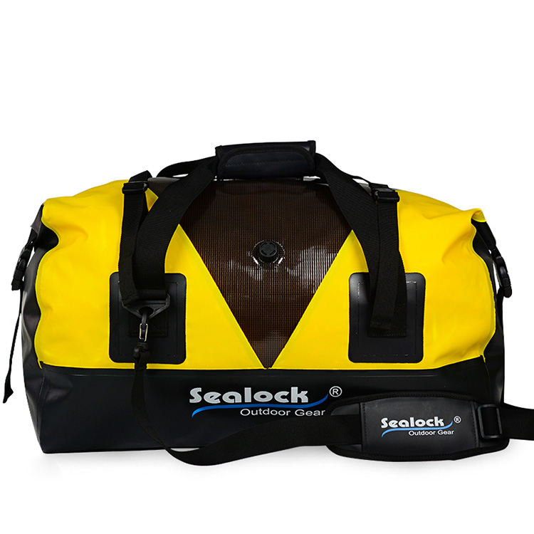 Sac de sport imperméable avec 60 litres jaune