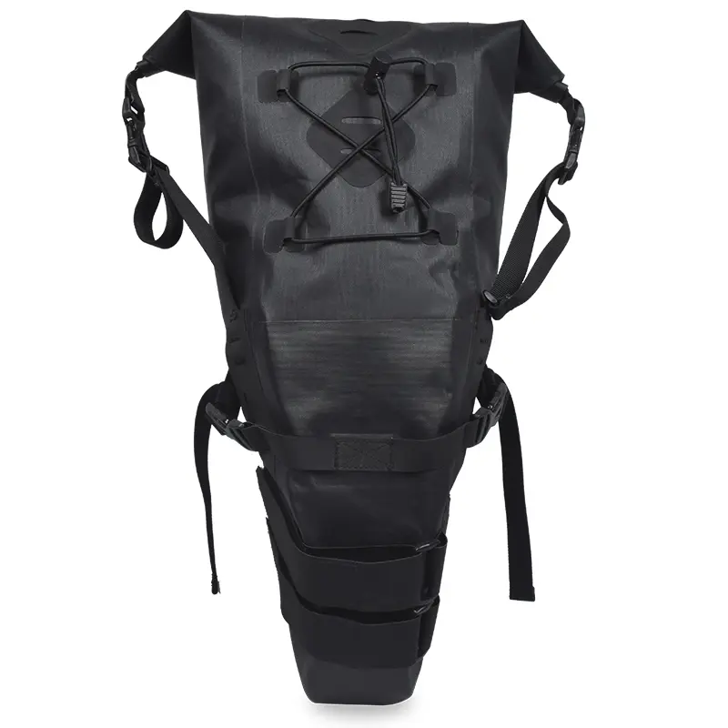 Sac de selle Bikepacking étanche avec fermeture à enroulement