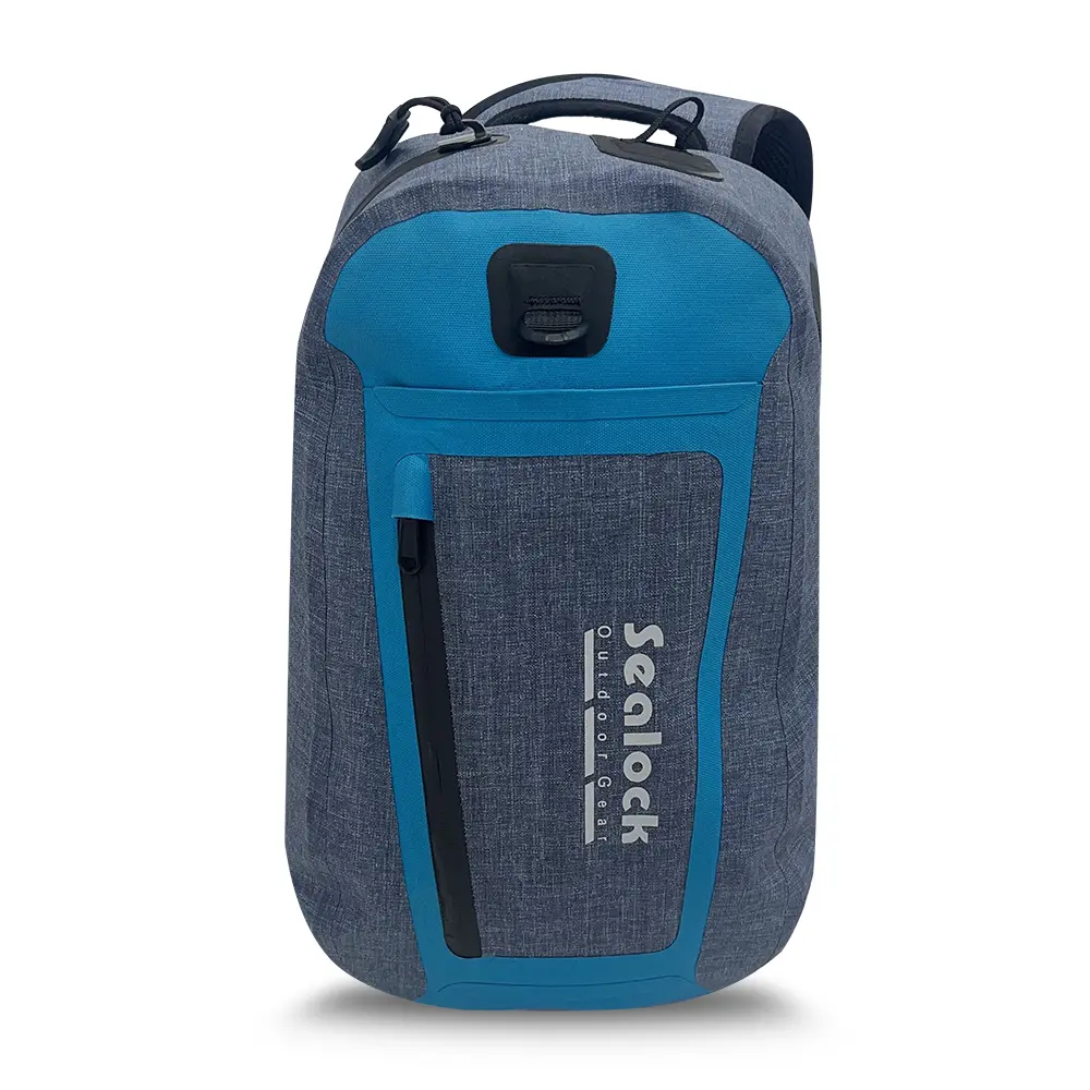 Sac à bandoulière de pêche étanche avec fermeture éclair hermétique pour la pêche au leurre